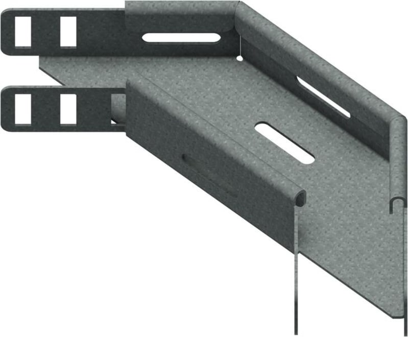 Øglænd System SPB-RF40 Flat Elbow 90°, 50 mm, R75, Hot-Dip Galvanised