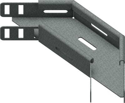 Øglænd System SPB-RF40 Flat Elbow 90°, 50 mm, R75, Hot-Dip Galvanised