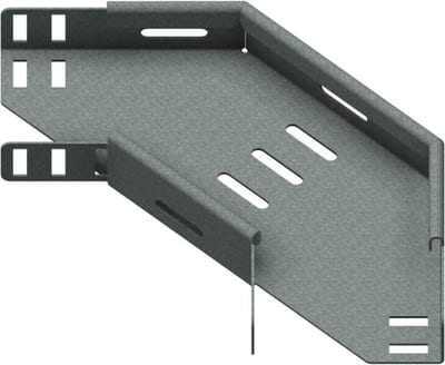 Øglænd System SPB-RF40 Flat Elbow 90°, 100 mm, R75, Hot-Dip Galvanised