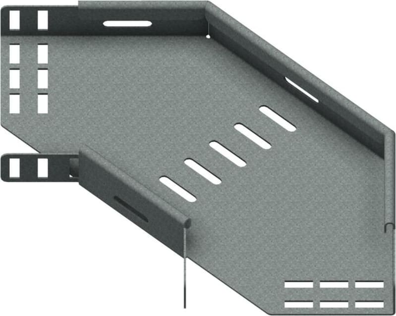 Øglænd System SPB-RF40 Flat Elbow 90°, 150 mm, R75, Hot-Dip Galvanised