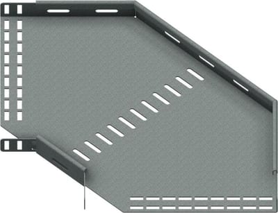 Øglænd System SPB-RF40 Flat Elbow 90°, 300 mm, R75, Hot-Dip Galvanised