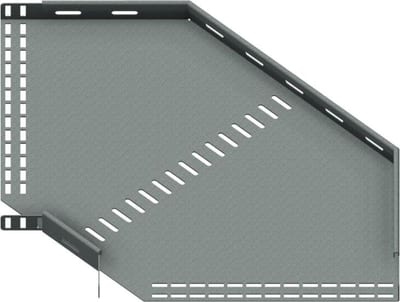 Øglænd System SPB-RF40 Flat Elbow 90°, 400 mm, R75, Hot-Dip Galvanised