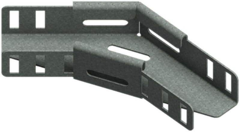 Øglænd System SPB-RF40 Flat Elbow 45°, 50 mm, R75, Hot-Dip Galvanised