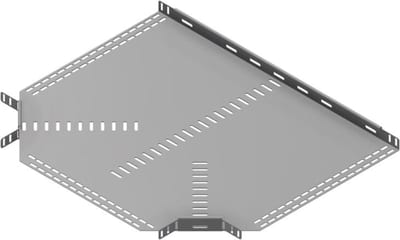 Øglænd System SPB-RF40 Tee, 500/500 mm, R75, Stainless Steel