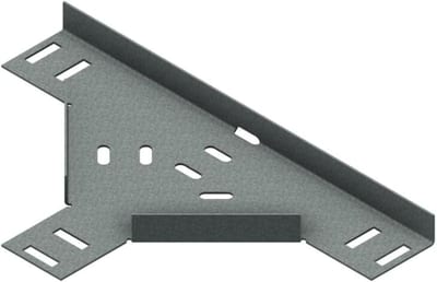 Øglænd System SPBE20 Tee, 50/50 mm, R75, Hot-Dip Galvanised