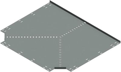 Øglænd System SPBE20 Tee, 600/600 mm, R75, Hot-Dip Galvanised