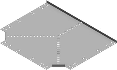 Øglænd System SPBE20 Tee, 500/500 mm, R75, Stainless Steel
