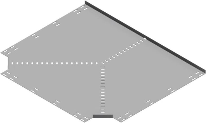 Øglænd System SPBE20 Tee, 600/600 mm, R75, Stainless Steel