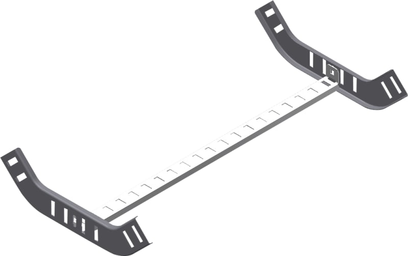 Øglænd System SPB40 Riser, 600 mm, R75, Stainless Steel
