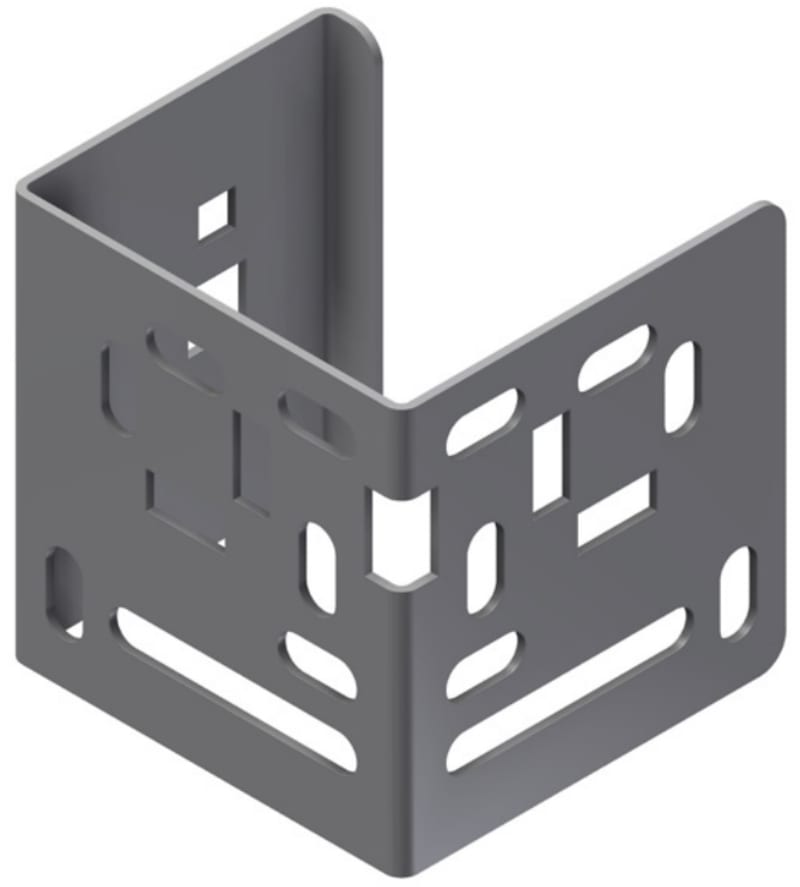 Øglænd System ETIN Intermediate Bracket, 100 mm, Hot-Dip Galvanised
