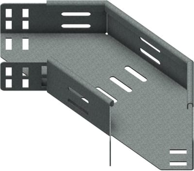 Øglænd System SPB-RF60 Flat Elbow 90°, 100 mm, R75, Hot-Dip Galvanised