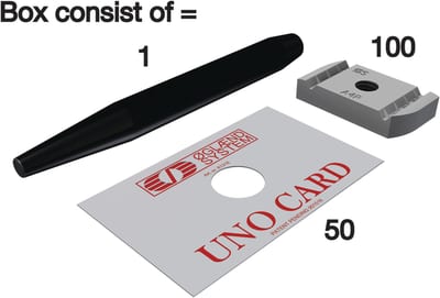 Øglænd System S-UNO Nut-Card M10 Hot-Dip Galvanised