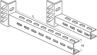 Øglænd System S-M Cantilever Arm, 300 mm, Hot-Dip Galvanised