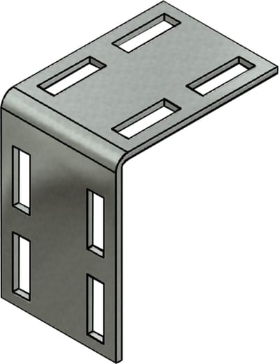 Øglænd System OE100 Splice Angle, Hot-Dip Galvanised