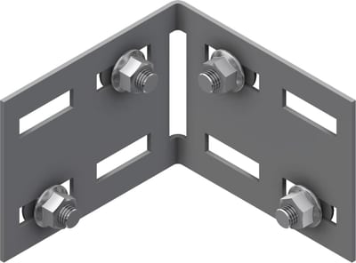Øglænd System 1302536 OE100 SA-HA SS Horizontal Hinged Corner Joint