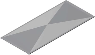 Øglænd System OE Cover, 600 mm, 1.5 m, Hot-Dip Galvanised