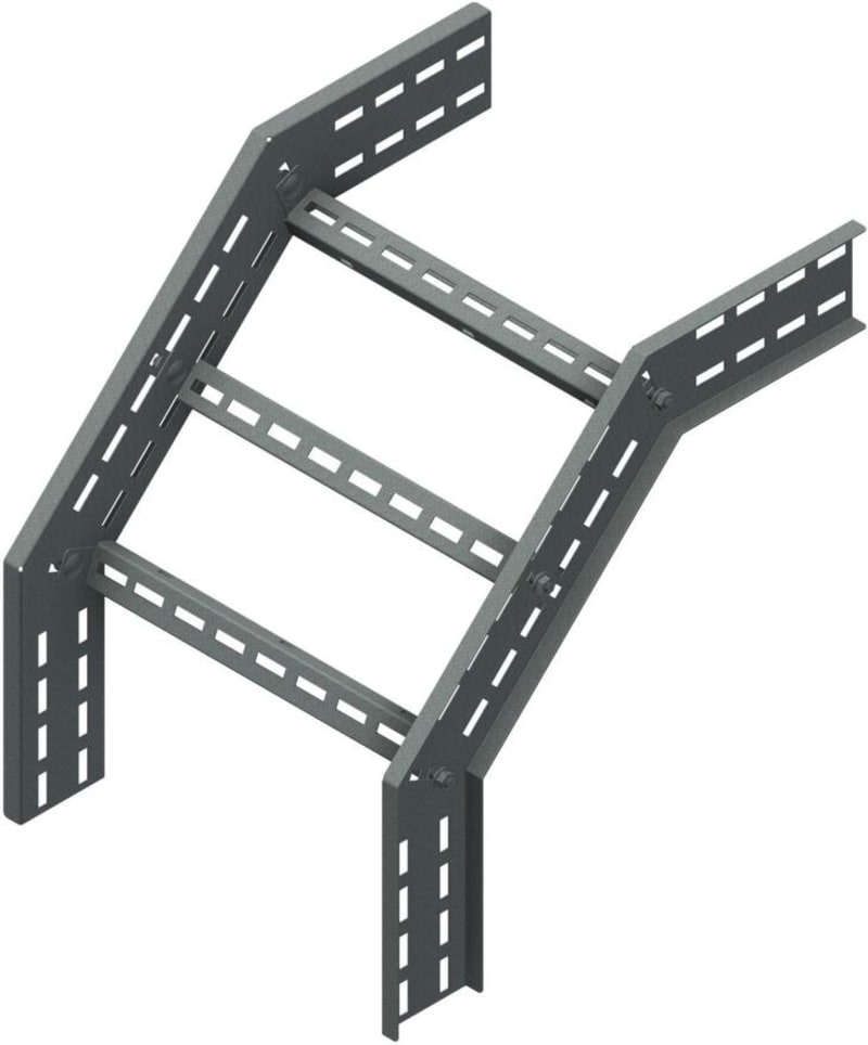 Øglænd System OE100 Combination Riser 90°/45°, 450 mm, R450, Hot-Dip Galvanised