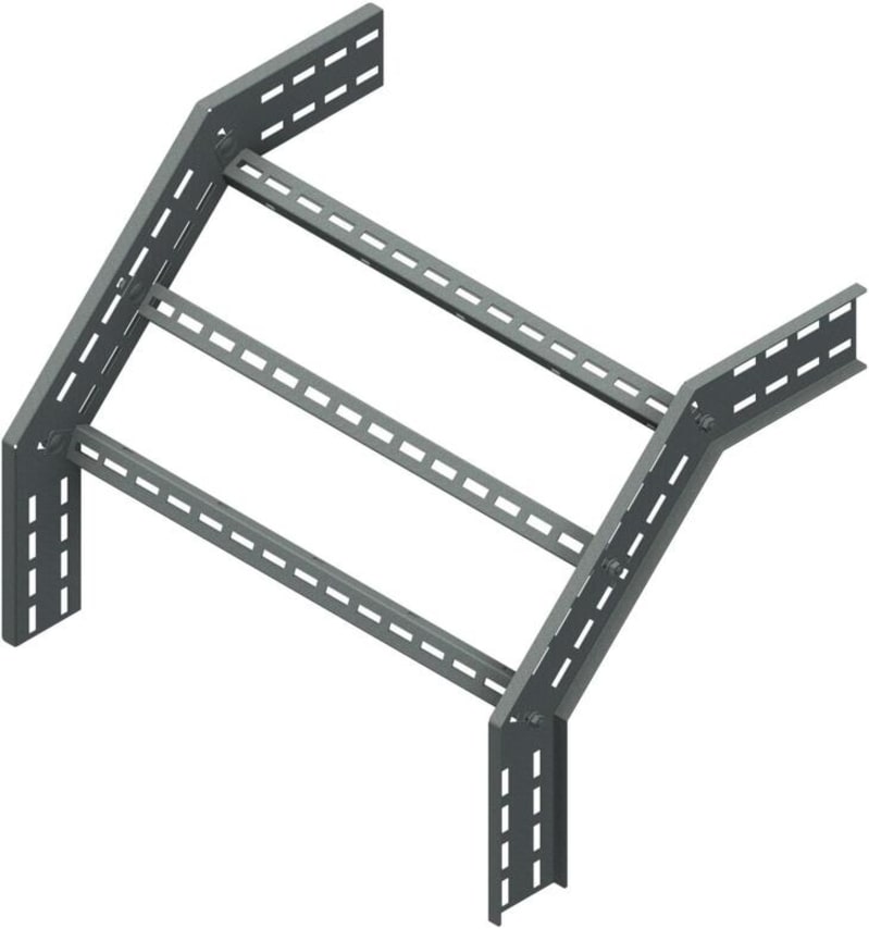 Øglænd System OE100 Combination Riser 90°/45°, 750 mm, R450, Hot-Dip Galvanised