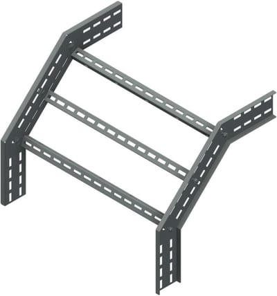 Øglænd System OE100 Combination Riser 90°/45°, 750 mm, R450, Hot-Dip Galvanised