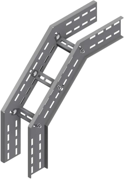 Øglænd System OE100 Combination Riser 90°/45°, 150 mm, R450, Stainless Steel