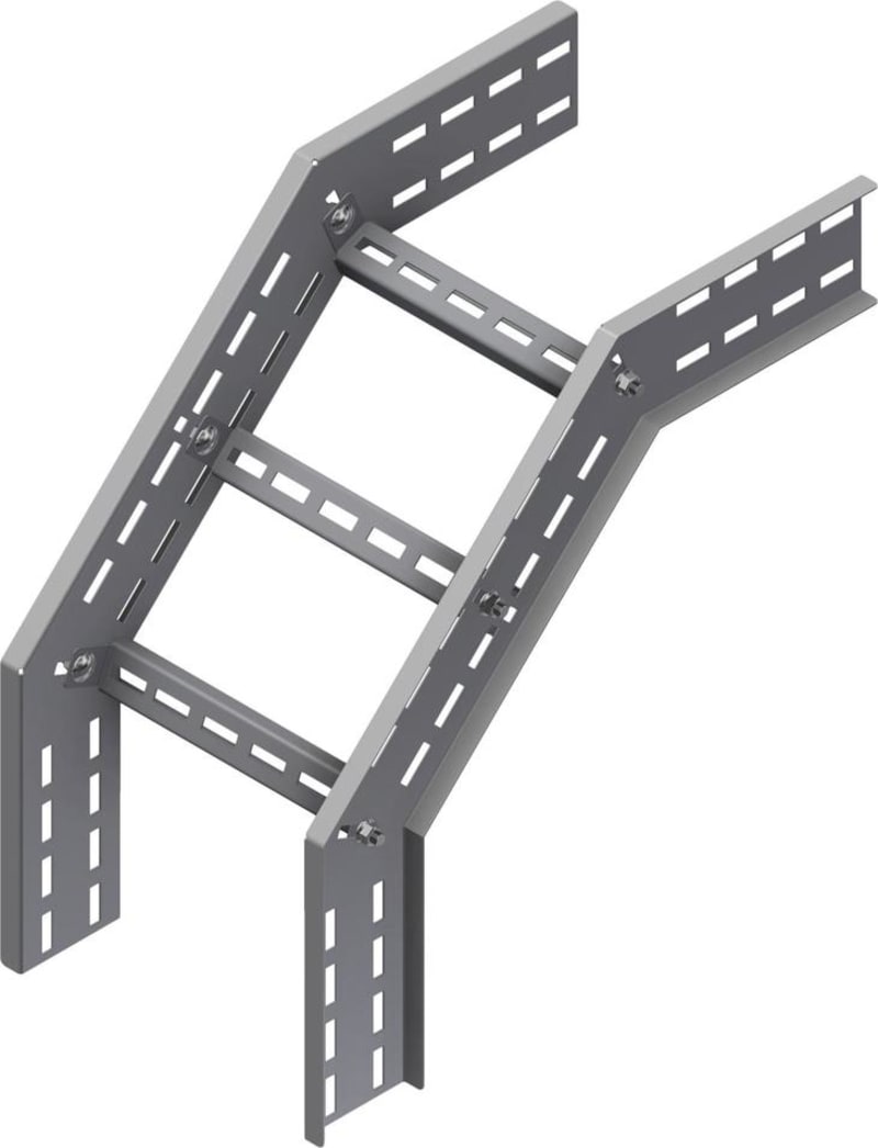 Øglænd System OE100 Combination Riser 90°/45°, 300 mm, R450, Stainless Steel