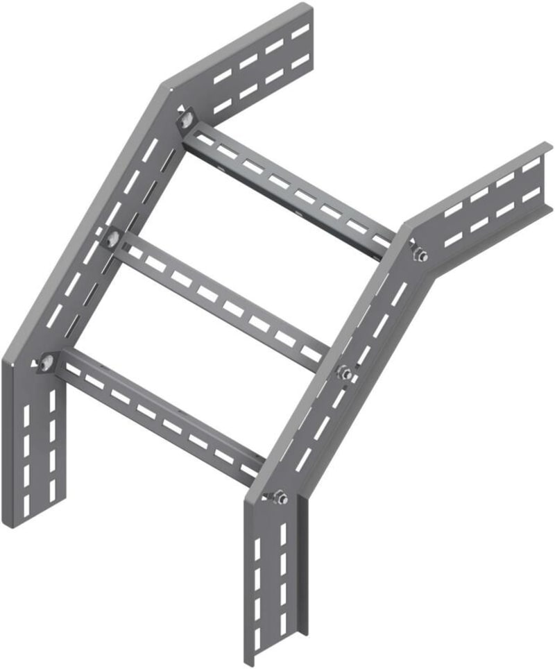 Øglænd System OE100 Combination Riser 90°/45°, 450 mm, R450, Stainless Steel