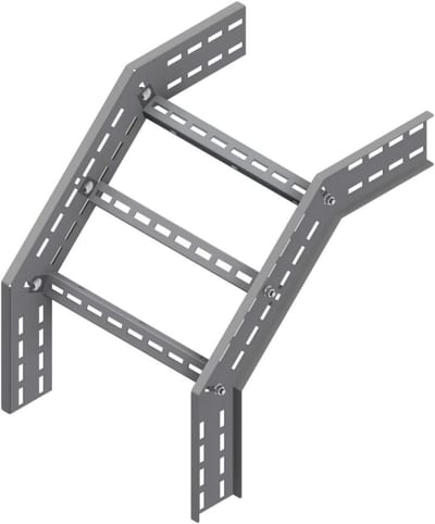 Øglænd System OE100 Combination Riser 90°/45°, 450 mm, R450, Stainless Steel