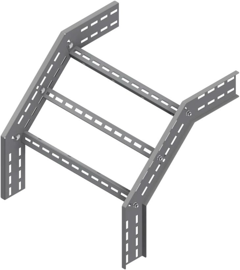 Øglænd System OE100 Combination Riser 90°/45°, 600 mm, R450, Stainless Steel
