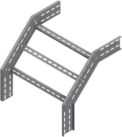 Øglænd System OE100 Combination Riser 90°/45°, 600 mm, R450, Stainless Steel
