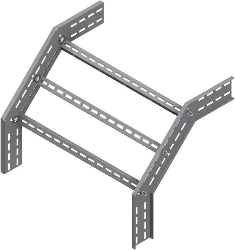 Øglænd System OE100 Combination Riser 90°/45°, 750 mm, R450, Stainless Steel