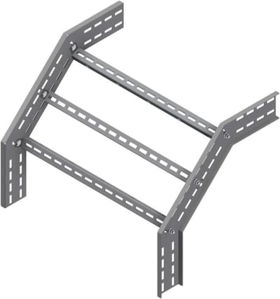 Øglænd System OE100 Combination Riser 90°/45°, 750 mm, R450, Stainless Steel