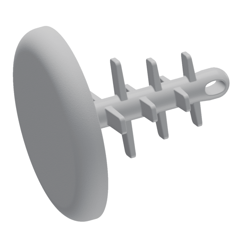 Castor Pipe Cover Plugs White 16-25 mm (320056)