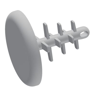 Castor Pipe Cover Plugs White 16-25 mm