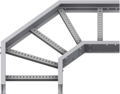 Øglænd System FOE-100 Bend 90°, 450 mm