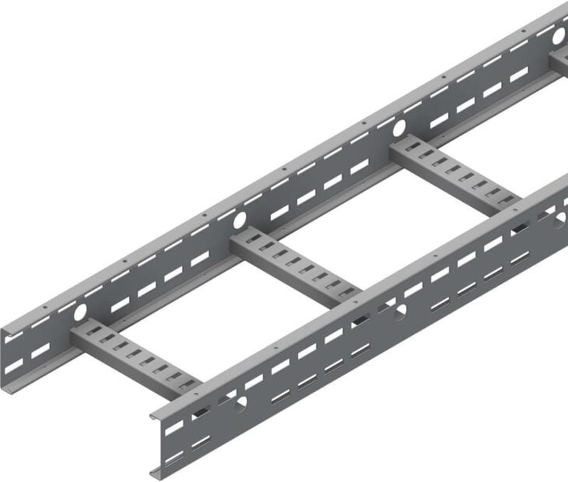 Øglænd System TOE100 Cable Ladder, 300 mm, 6 m, Hot-Dip Galvanised