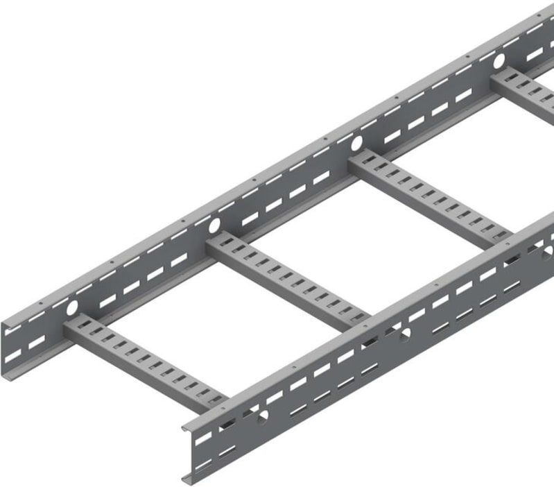 Øglænd System TOE100 Cable Ladder, 400 mm, 6 m, Hot-Dip Galvanised