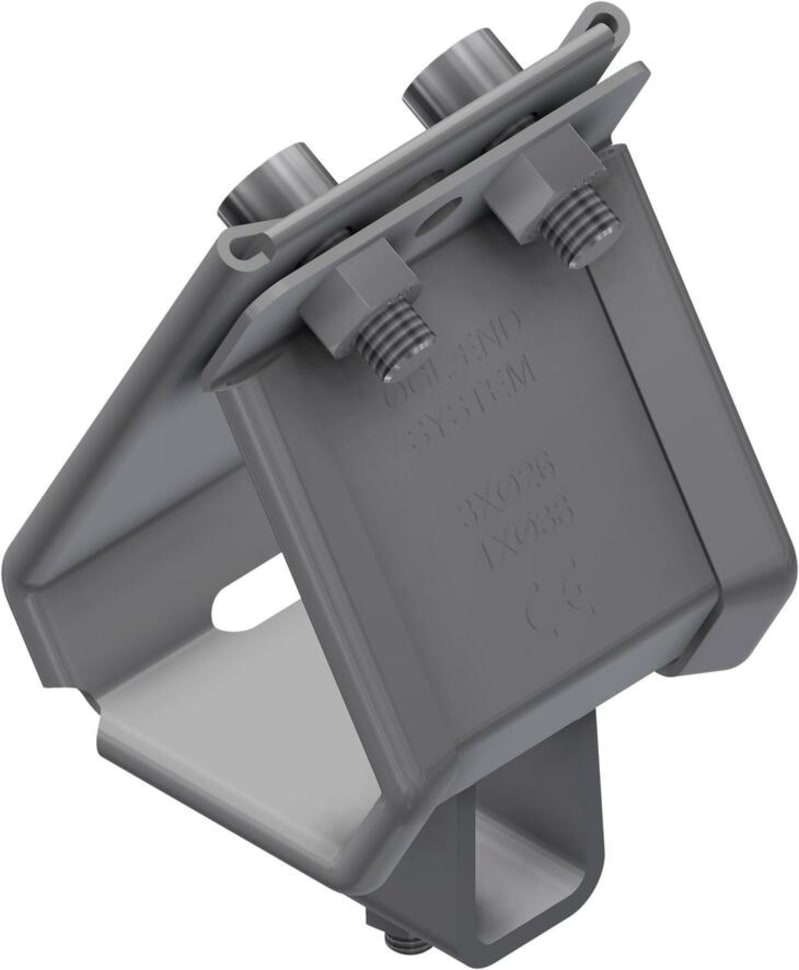 Øglænd System SmartCleat Trefoil Cable Cleat for Ø26 mm, Stainless Steel (SCLT-3xØ26 SS)
