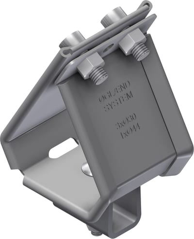 Øglænd System SCLT-3xØ37 SS Trefoil Cable Cleat, Stainless Steel