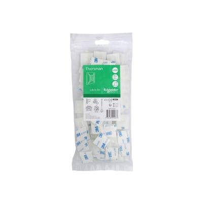 Schneider Electric Self-adhesive base, Thorsman installation material, 4.8mm tie width maximum, clear IMT46451
