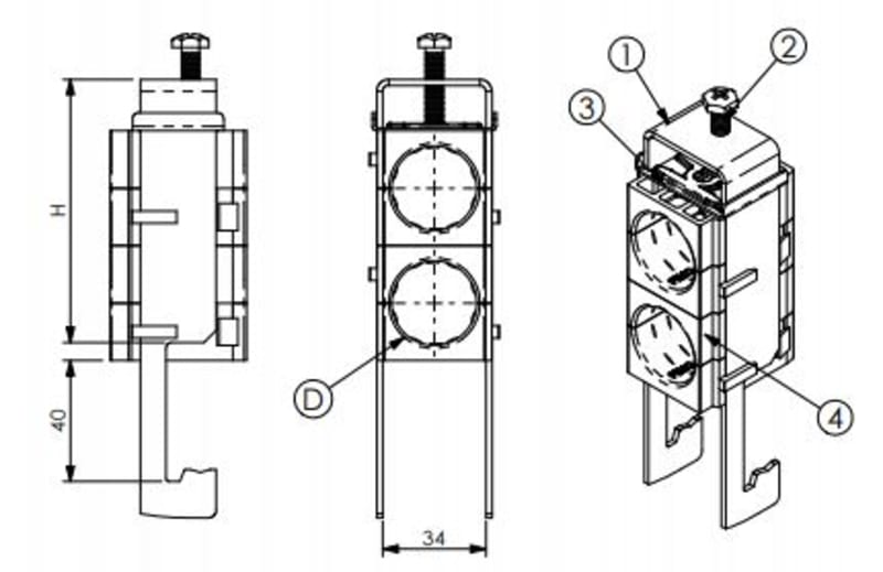 sRF A4/ 2X9 (61 1551 0209)