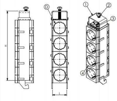 sRF C/4X1/2" (61 1554 1412)