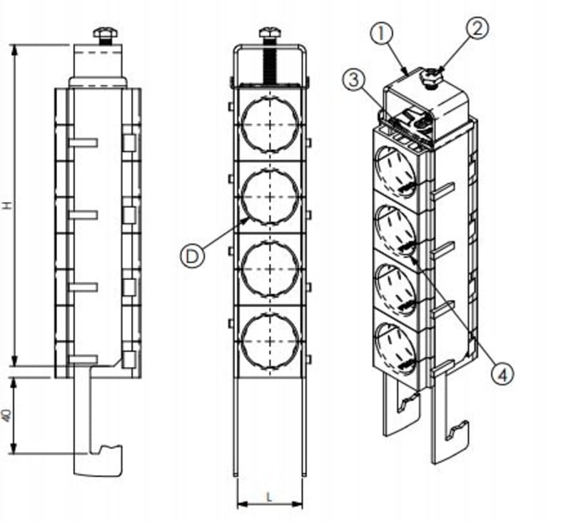 sRF A4/4X1/2" (61 1551 1412)