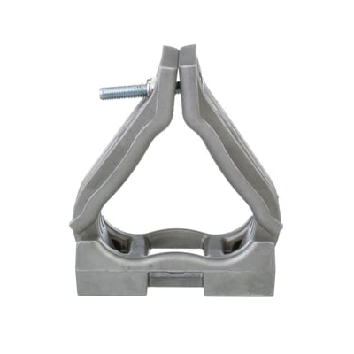 Cable clips, Alu, 3-Cables Ø23-26mm