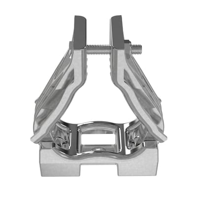 Cable clips, Alu, 3-Cables Ø34-38mm