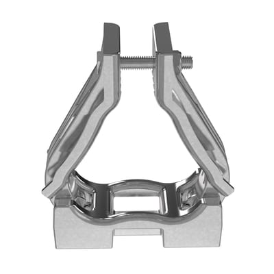 Cable clips, Alu, 3-Cables Ø37-41mm