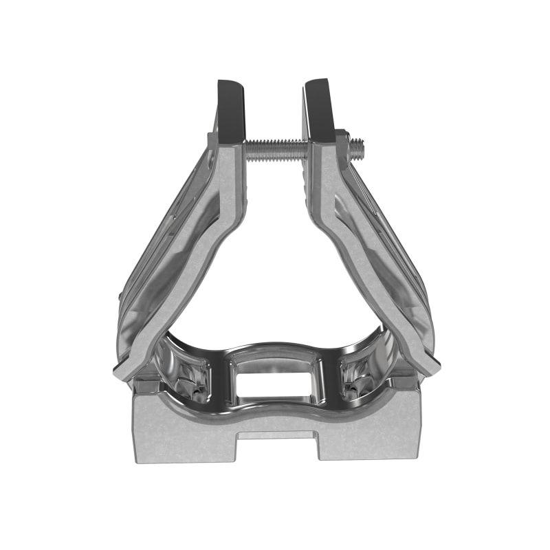 Cable clips, Alu, 3-Cables Ø40-44mm (Cable Cleats CCALTR4044-X)