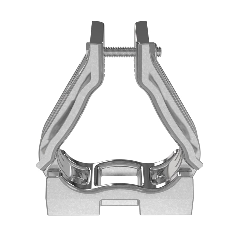 Cable clips, Alu, 3-Cables Ø43-47mm (Cable Cleats CCALTR4347-X)