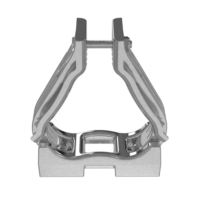 Cable clips, Alu, 3-Cables Ø46-51mm (Cable Cleats CCALTR4651-X)