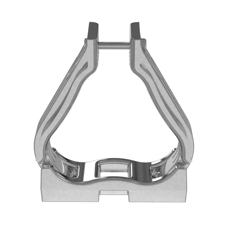 Cable clips, Alu, 3-Cables Ø60-67mm (Cable Cleats CCALTR6067-X)