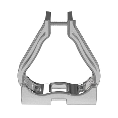 Cable clips, Alu, 3-Cables Ø60-67mm